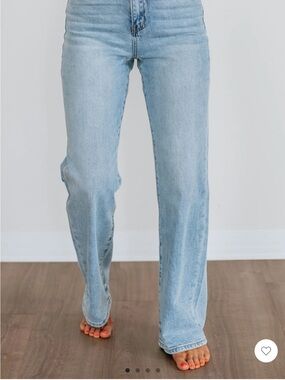 Leslie Vervet Jeans- Slim wide leg